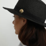Straw Bucket Hat – Turgi Black Straw Bucket Hat21464
