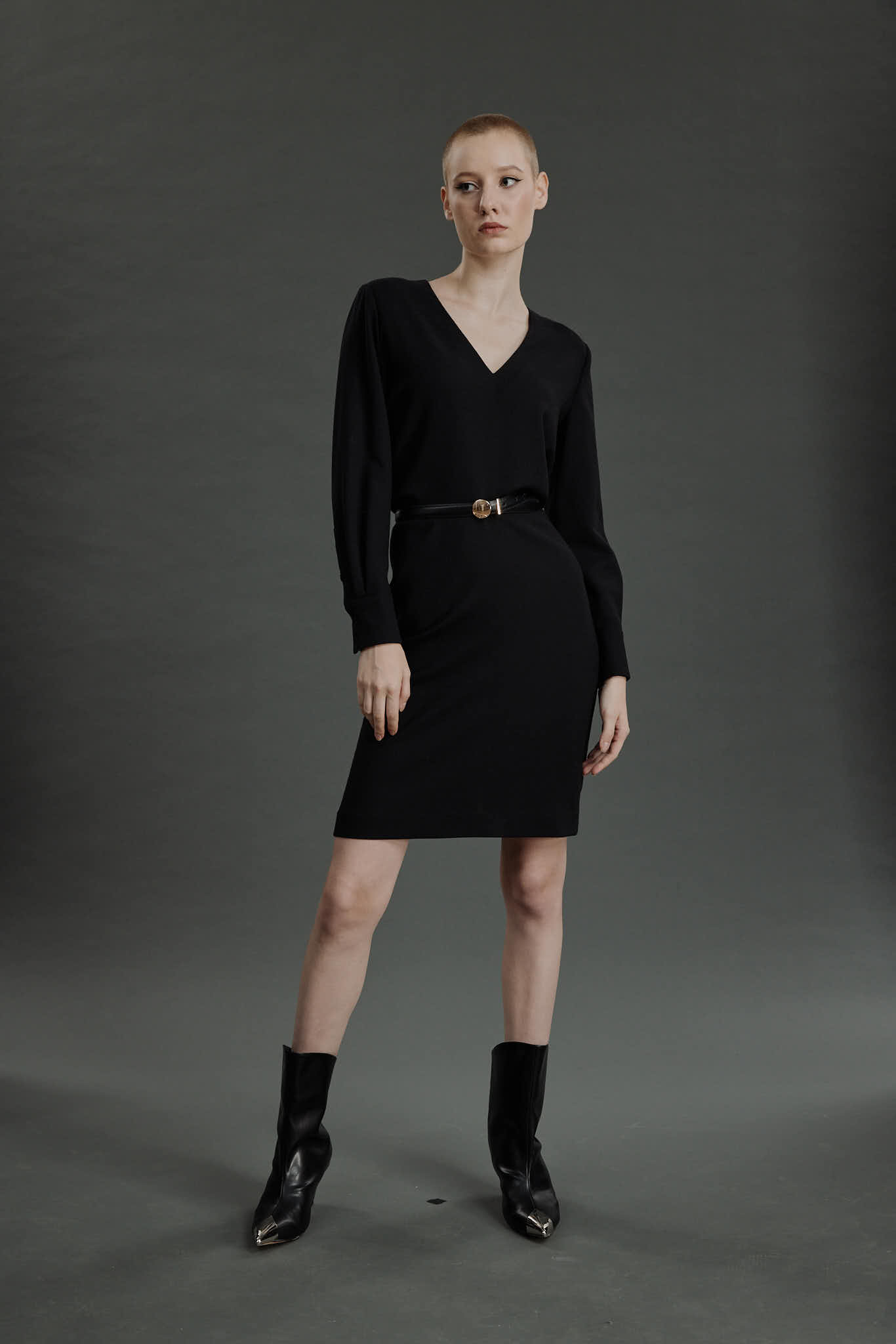Esmoriz Dress – Mini day dress in black
