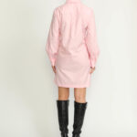 Pully Dress – Pully Short Shirt Dress in Pink Oxford21401