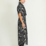 Port Dress – Port Relaxed Maxi Dress in Black Petal Print21424