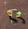 Emerald 925 Silver Ring –0