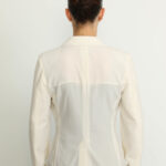 Balerna Jacket – Balerna White Seersucker Check Fitted Jacket21178