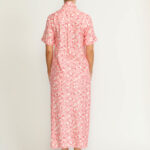Littau Skirt – Littau Pink Petal Print Wrap Midi Skirt21364