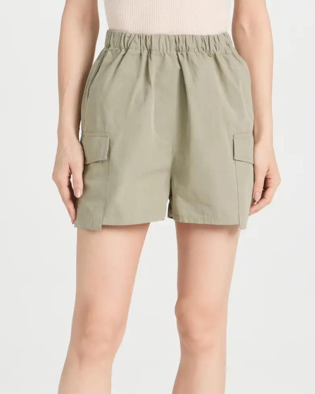 Spring Capsule Wardroble Green Shorts Style