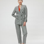 Bristol Jacket – Classic double breasted suit jacket in black and white25010