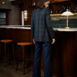 Bordeaux Trouser – Flared trousers in windowpane25318