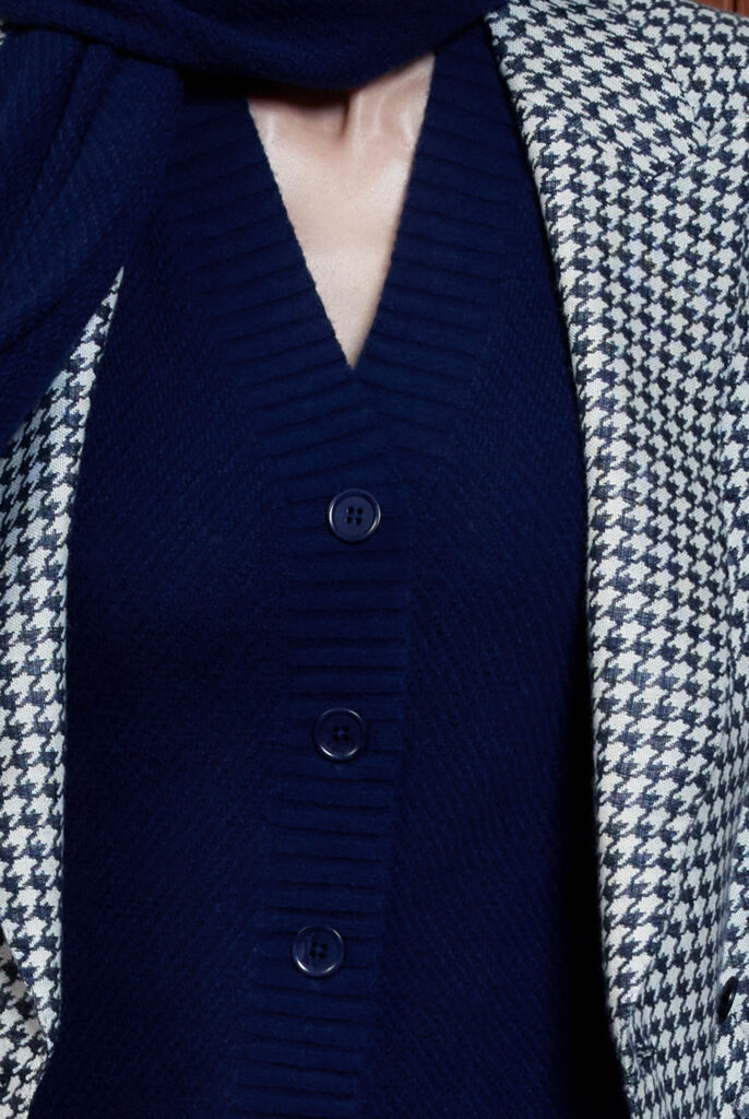 Amadora Vest – Knit vest in midnight blue25263