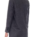 Saint-Etienne – Oversized wool jacket with patch pockets in dark grey24659