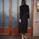 Agueda Coat – Long coat in autumn brown25572
