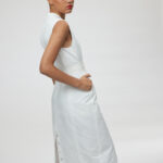 Pavia Dress – Tailored sleeveless dress in white25050