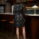 Tavira Dress – Silk Viscose shift dress in leaf print25202