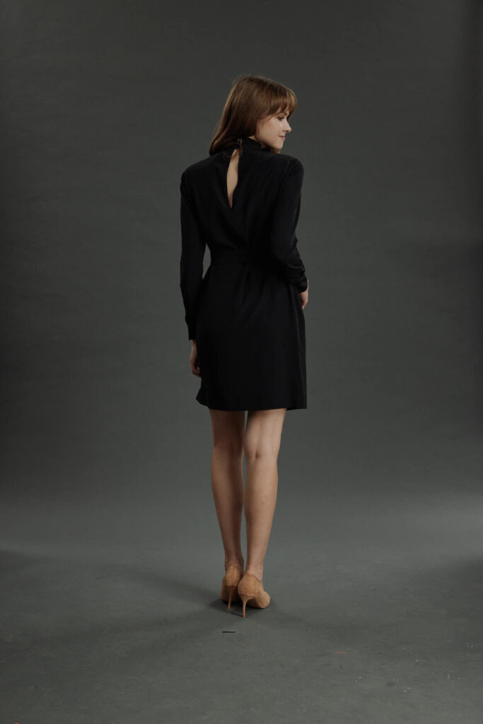 Tavira Dress – Shift dress in wool crepe25487