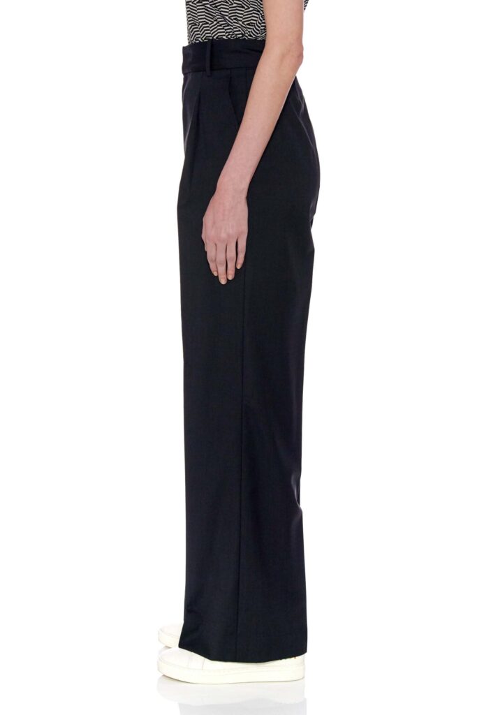 Almeria Trousers – Wide Leg, High Waisted Long Trousers in Black24791