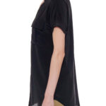 Lleida Top – Short sleeve loose fit summer blouse in black24822