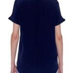 Lleida Top – Short sleeve loose fit summer blouse in navy24817
