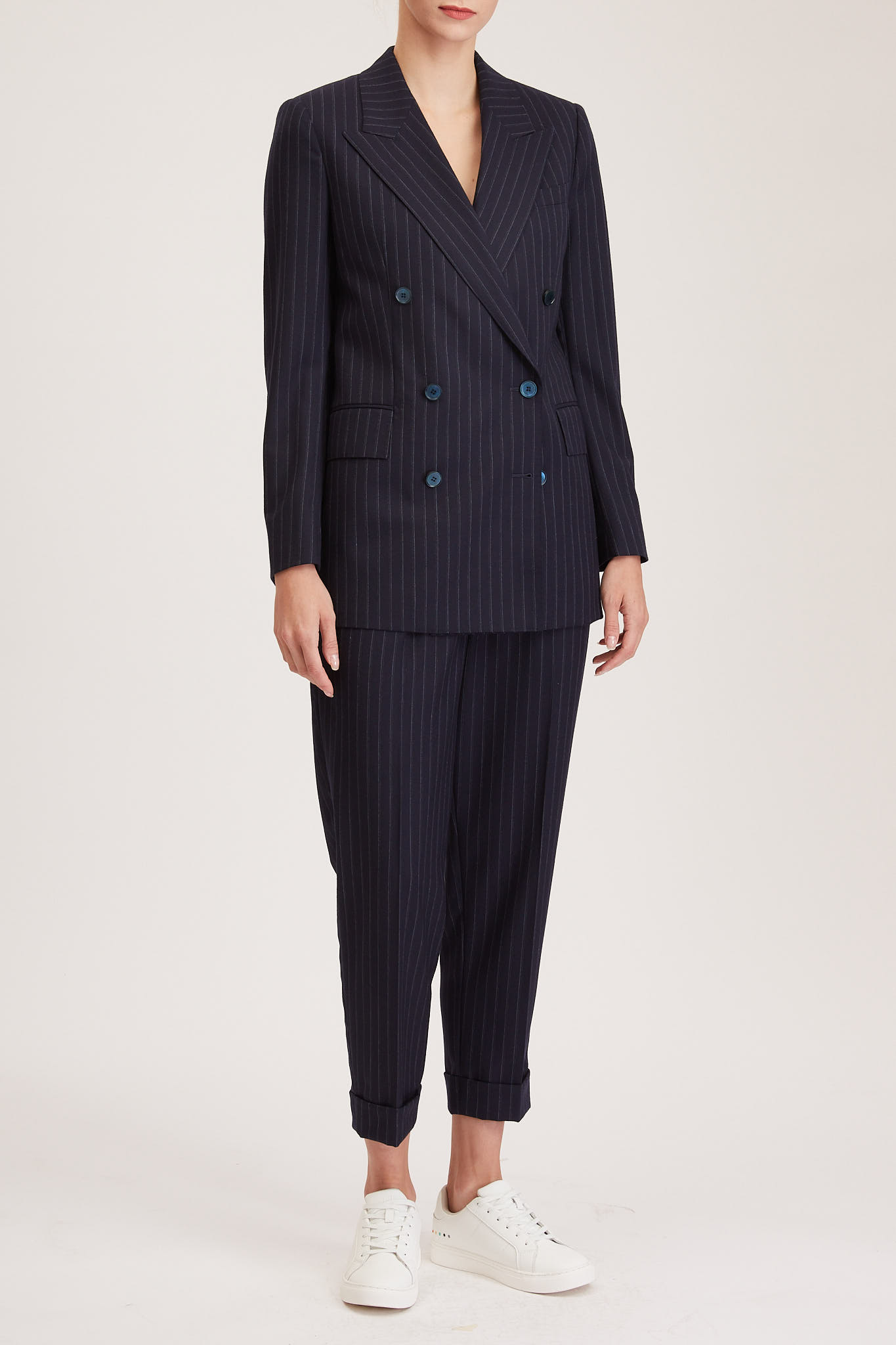 Bristol Jacket – Classic double breasted suit jacket in navy wool