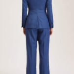 Oxford Jacket – Double breasted suit jacket in royal blue pure wool crepe24924