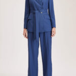 Oxford Jacket – Double breasted suit jacket in royal blue pure wool crepe24920