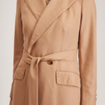Darlington Jacket – Double breasted long suit jacket in pure beige wool24898