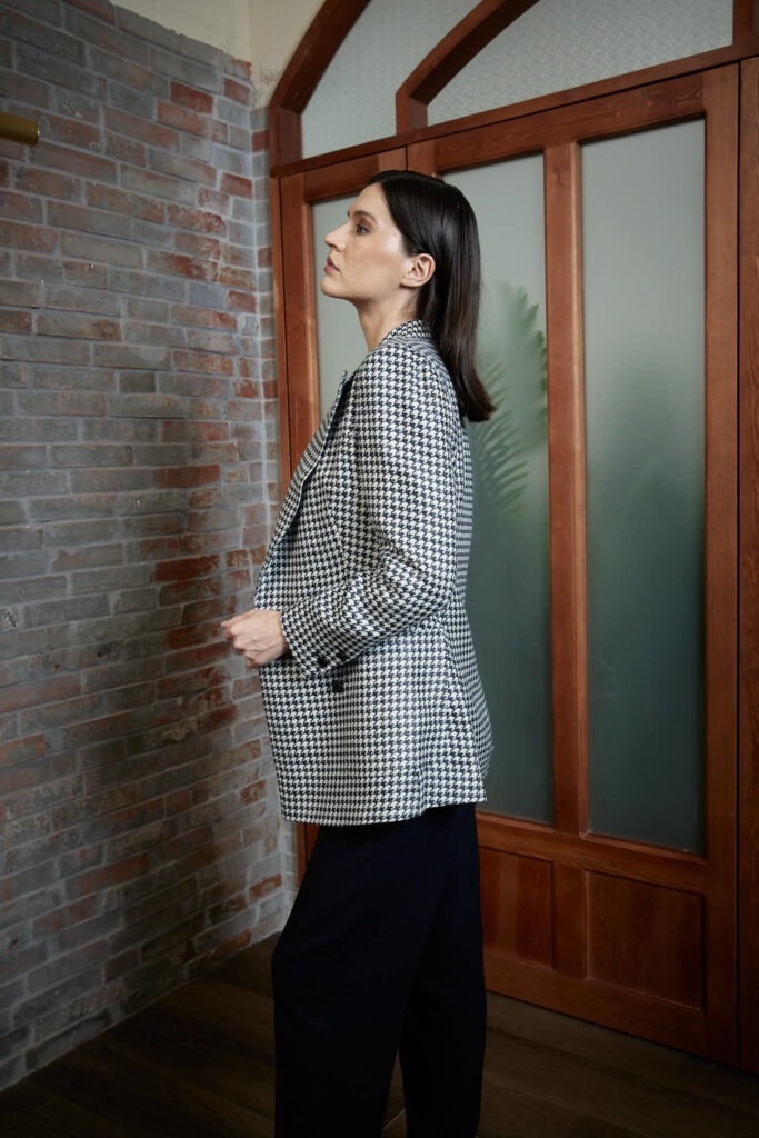 Alessandria Jacket – Double breasted jacket in dogtooth25252