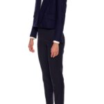 Grenoble – Cropped shawl collar wool jacket in navy24670
