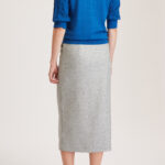 Whitby Knit T-Shirt – Plain knit,  V-neck t-shirt in royal blue24892