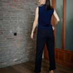 Amadora Vest – Knit vest in midnight blue25260