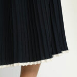 Altdorf Skirt – Altdorf Navy Blue Pleated Knit Skirt26081