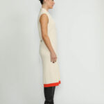 Arlesheim Dress – Arlesheim White/Orange Knit Dress26087