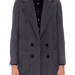 Paris – Oversized wool coat with patch pockets in navy24654