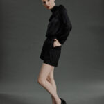 Loule Shorts – Tailored night black shorts25439