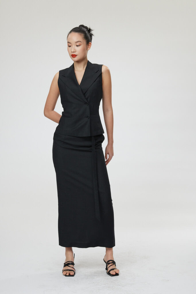 Florence Skirt – Maxi pencil skirt in black25106