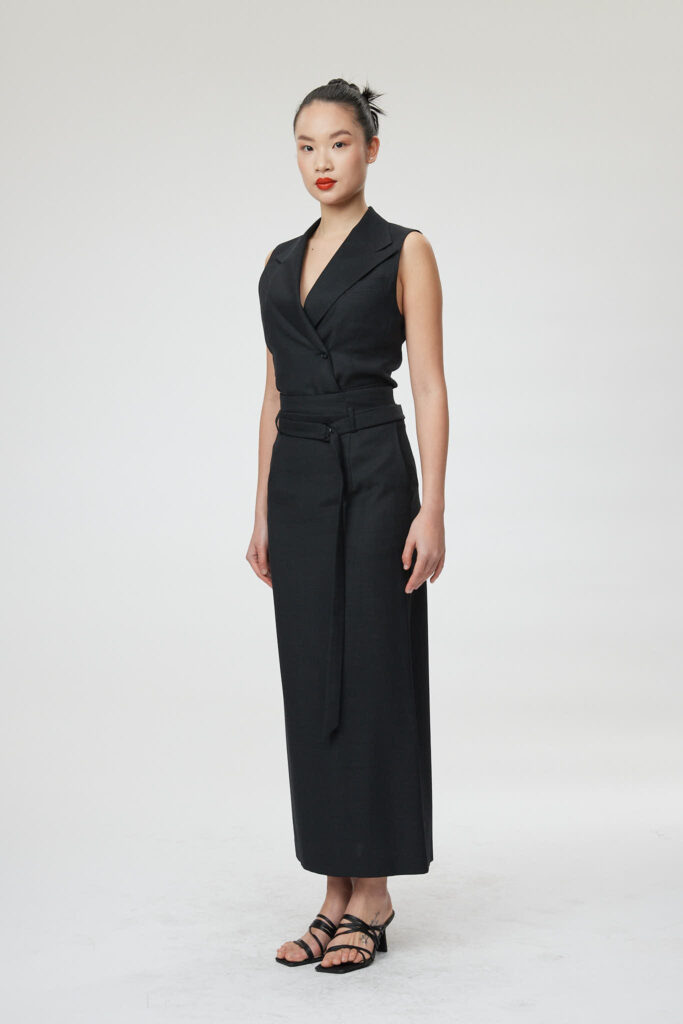 Florence Skirt – Maxi pencil skirt in black25108