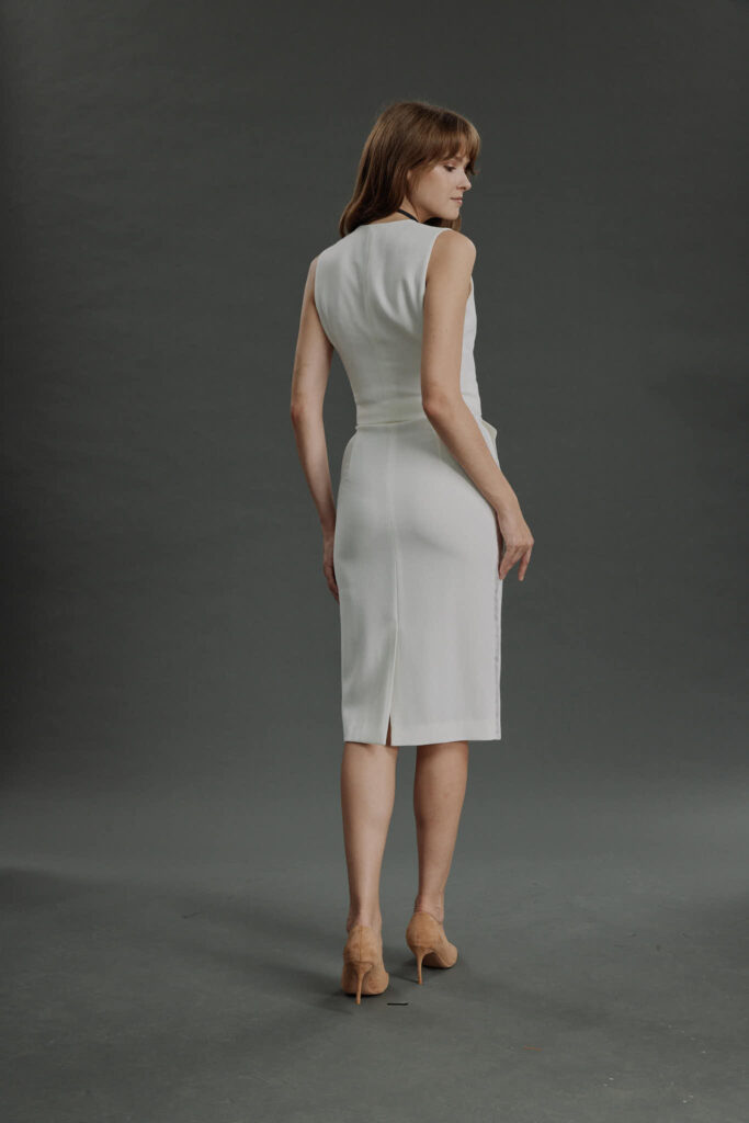 Almeirim – Limited Edition Skirt – Pencil skirt in wool crepe25509