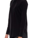 Montreuil – Button-down long sleeve blouse in black24731