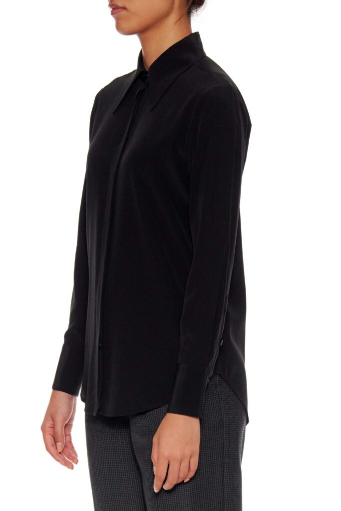 Montreuil – Button-down long sleeve blouse in black24731