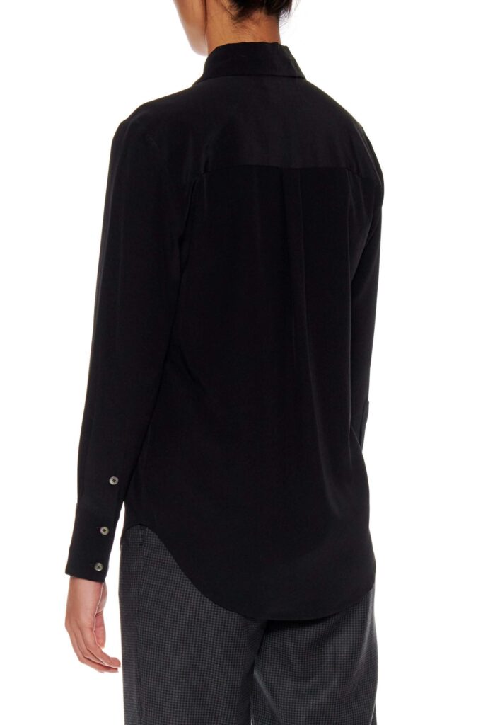 Montreuil – Button-down long sleeve blouse in black24732