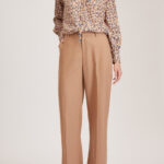 Blackpool Trouser – Wide leg trousers in beige pure wool24850