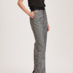 Manchester Trouser – High-waisted cropped trousers in black houndstooth24887
