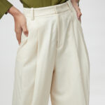 Siena Trouser – Wide leg high waisted trousers in off white25059