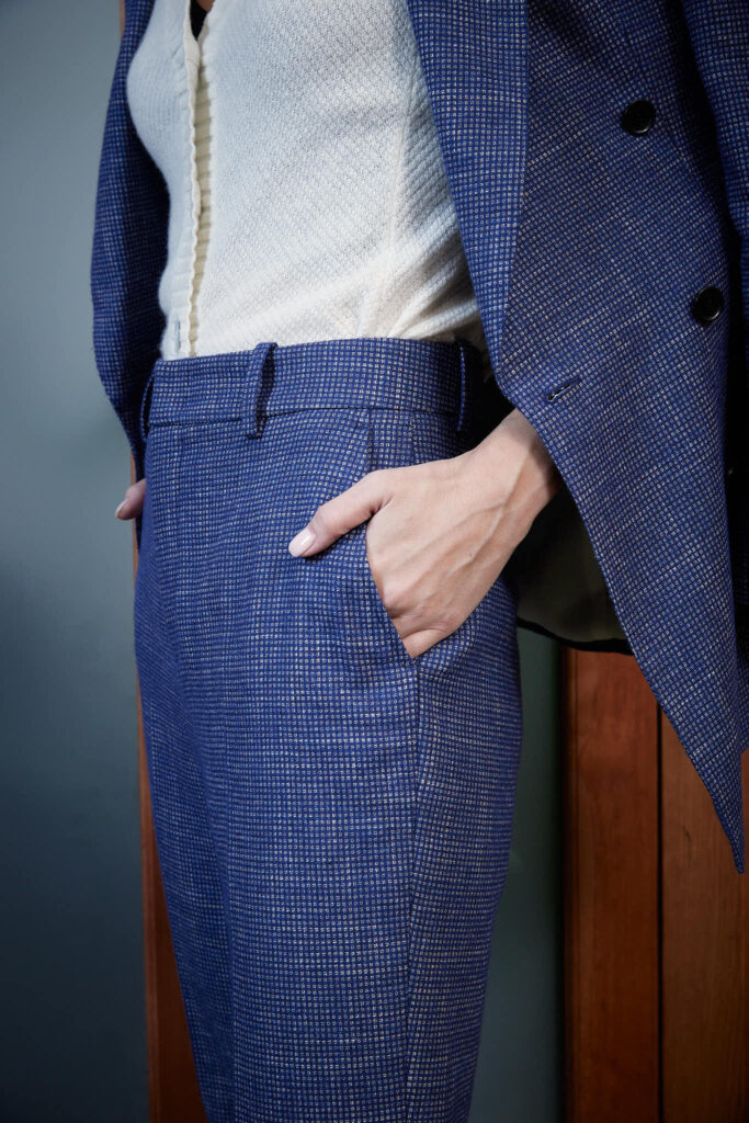 Castelo Branco Trousers – Straight leg trousers in mini check25421