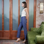 Castelo Branco Trousers – Straight leg trousers in mini check25422