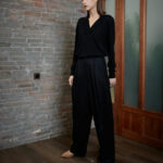 Siena Trouser – Wide leg trousers in night black25303