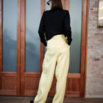 Siena Trouser – Wide leg trousers in ochre yellow25293
