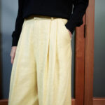 Siena Trouser – Wide leg trousers in ochre yellow25295