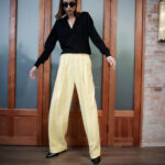 Siena Trouser – Wide leg trousers in ochre yellow25296