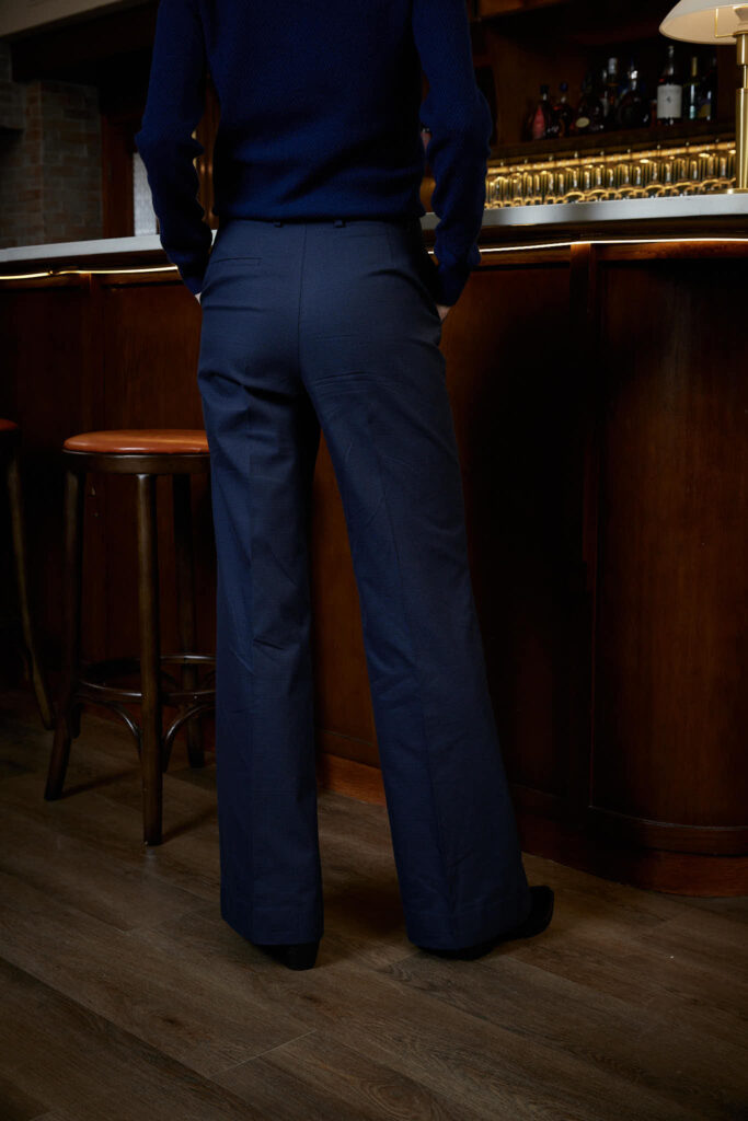 Bordeaux Trouser – Flared trousers in windowpane25320