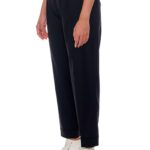 Nantes – High-waisted, cigarette wool trousers in black24689