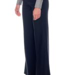 Bordeaux – Flared-leg wool suit trousers in black herringbone24697