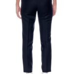 Dunkirk Trousers – High-waisted cigarette trousers in black herringbone24774